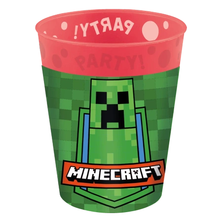 Minecraft-Mehrwegbecher, 250 ml, 4 Stück