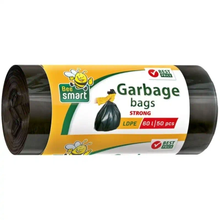 Bee Smart Müllbeutel LDPE, Paclan 59 x 69 cm, 60 l, 50 Stück