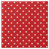 3-lagige Servietten „Dots Red“, 1/4, 33 x 33 cm, 20 Stück