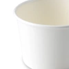 Weißer Papiereisbecher, 130 ml, Durchmesser 76 mm, 50 Stück