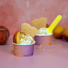 Papierbecher für Desserts und Eis, 120 ml, Durchmesser 75 mm, 50 Stück