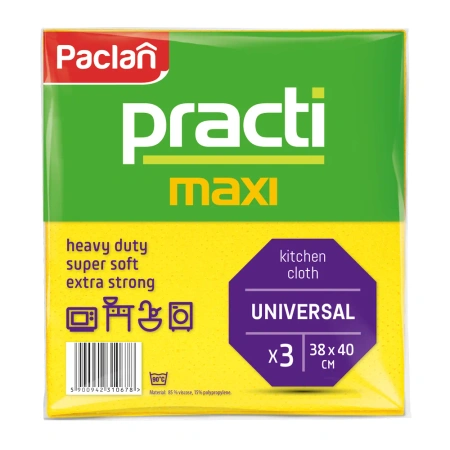 Viskoses Putztuch Maxi Practi, Paclan, 38 x 40 cm, 3 Stk.