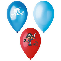 Luftballons „Pirates“ – Mix, 29 cm, 6 Stück
