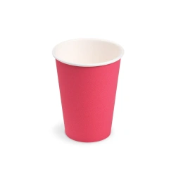 Papierbecher, fuchsia / rosa, Ø 74 mm, 240 ml, 10 Stk.