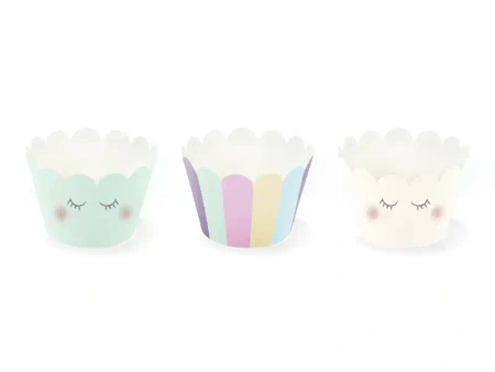 Bunte Muffinförmchen, Durchmesser 50 mm, Höhe 30 mm, 100 Stück