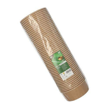 Runder Papierbehälter, 750 ml, Durchmesser 150 mm, Höhe 6 cm, 50 Stück