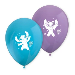 Latexballons „Stitch & Angel“, 28 cm, 8 Stück