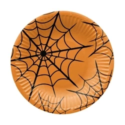 Runder Pappteller „Funny Halloween“, Durchmesser 18 cm, 8 Stück