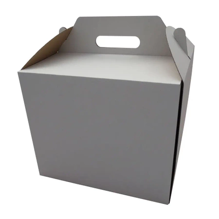 Konditoreibox mit Griff, 34 x 34 x 25 cm, 10 Stück