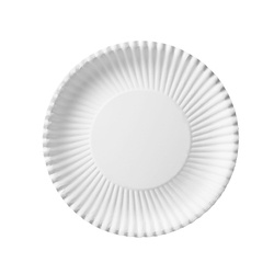 Weißer runder Pappteller, 24 cm, 100 Stück