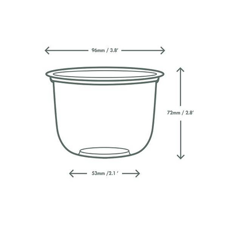 Dessertbecher Bella Pot, 350 ml, Durchmesser 96 mm, 50 Stück