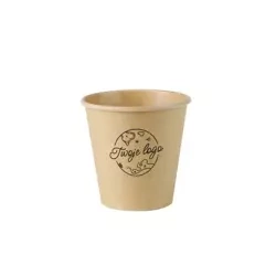 Kraftpapierbecher, Dispersionsbeschichtung, 180 ml, Durchmesser 80 mm, EIGENER AUFDRUCK, 2000 Stück