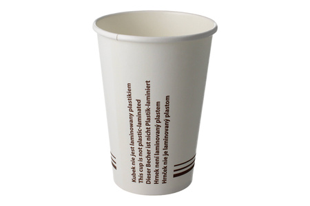 Weißer Papierbecher, Dispersionspapier, 200 ml, Durchmesser 70 mm, 50 Stück