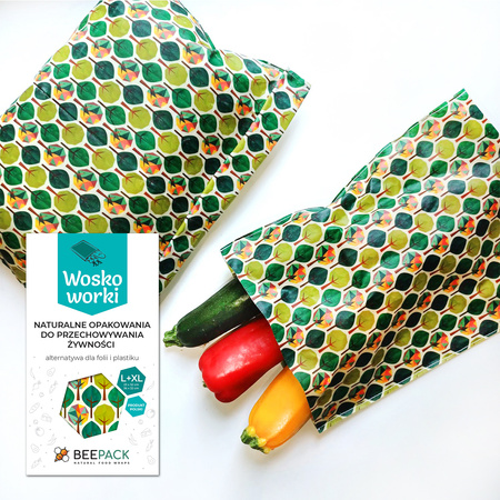 Wachsbecher „Wald“ Set L+XL, 1 Stück