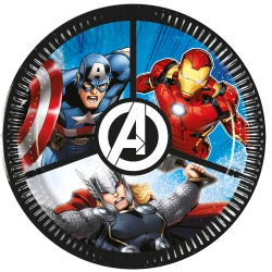Pappteller „Avengers“, 20 cm, 8 Stück