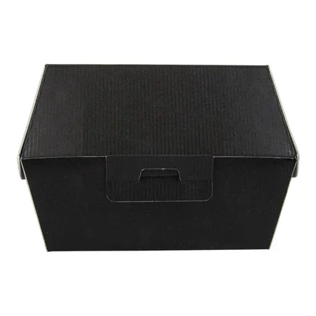 Thermobox für Burger, schwarz, Größe „L+“, 14,4 x 13,6 x 9,2 cm, 50 Stück