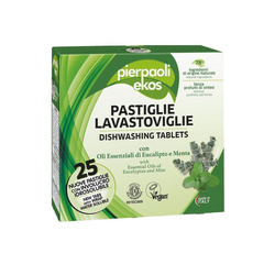 Vegan-Spülmaschinentabs von Ekos, 25 Stück