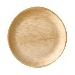 Runder Teller aus Palmblättern, 25 x 2 cm, 25 Stück