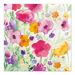 3-lagige Servietten „Flower Field 1/4“, 33 x 33 cm, 20 Stück