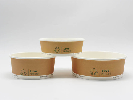 Kraftpapier-Salatschale, 500 ml, Durchmesser 150 mm, 50 Stück