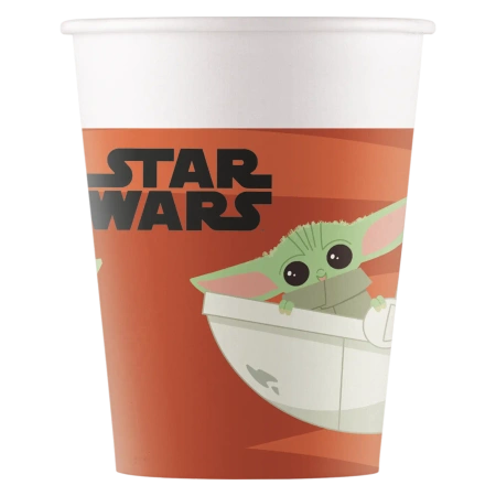 Papierbecher „Star Wars: The Mandalorian“ 200 ml, 8 Stück