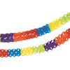 Bunte Papiergirlande, Durchmesser 11,5 cm, Länge 4 m, 1 Stück