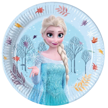 Papierteller „Die Eiskönigin / Frozen“, 20 cm, 8 Stück