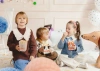 Wiederverwendbarer Snackbehälter, 2,2 l, „Sparkling Balloons“, 1 Stück