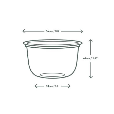 Dessertbecher Bella Pot, 300 ml, Durchmesser 96 mm, 50 Stück