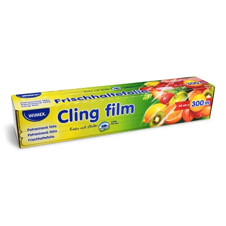 Frischhaltefolie mit Abroller, PVC, 8 µm, 44 cm x 300 m, 1 Stück