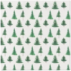 Premium-Airlaid-Servietten, „Conifer Forest“, 1/4, 40 x 40 cm, 50 Stück