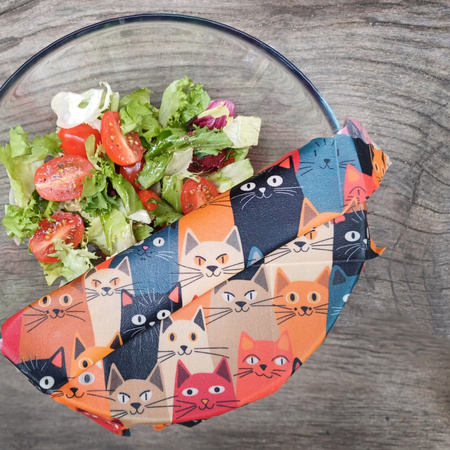 Wachsbecher „Katzen“ – Set mit 1 Stück „S“, 1 Stück „M“ und 1 Stück „L“ (3 Stück)