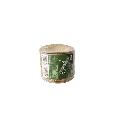 Bambus-Snackteller, 9 x 1,3 cm, 50 Stück