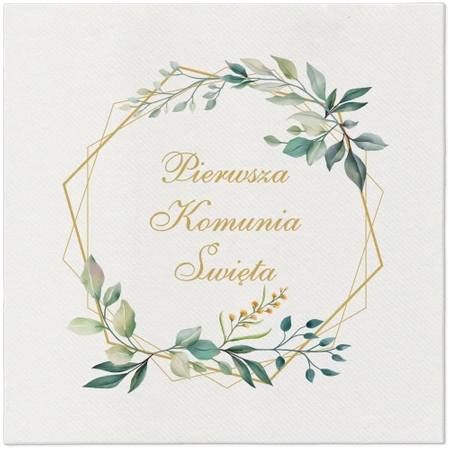 Premium-Airlaid-Servietten, Kommunion, 1/4, 40 x 40 cm, 50 Stück