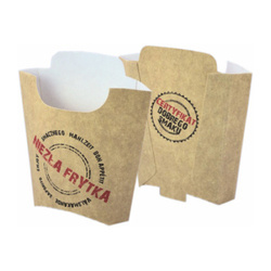 Papierbox für Pommes frites, 200 g, „Niezła Frytka“, 500 Stück