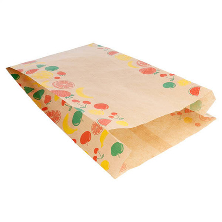 Papiertüte für Obst, 1,5 kg, 19+8 x 30 cm, 250 Stück