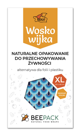 Wachstuch „Wellen“, Größe „XL“, 40 x 48 cm, 1 Stück