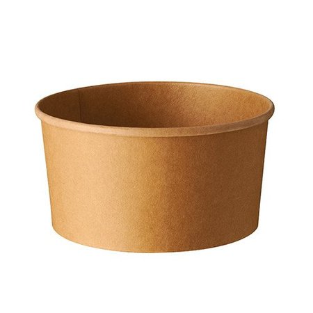 Runder Papierbehälter, 1000 ml, Durchmesser 150 mm, Höhe 7,5 cm, 50 Stück