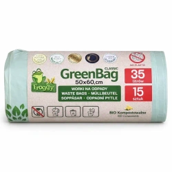 Kompostierbare Müllbeutel, 35 l, 15 Stück
