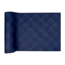 PREMIUM-Papiertischläufer auf Rolle, dunkelblau, „Rhombus“, 40 cm x 24 m, 1 Stück