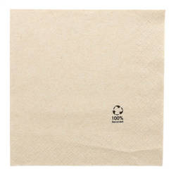 Zweilagige Servietten „Recycled“, Papierverpackung, 33 x 33 cm, 100 Stück