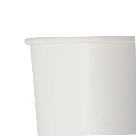 Weißer Pappbecher für Eis, 270 ml, Durchmesser 92 mm, 50 Stück