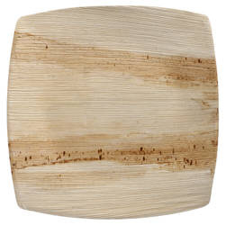 Teller aus Palmblättern „Quadrato“ 26 x 26 cm, 25 Stück