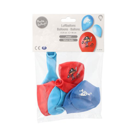 Luftballons „Pirates“ – Mix, 29 cm, 6 Stück