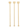 Bambus-Cocktailrührer „Heart“, 20 cm, 100 Stück