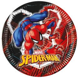 Pappteller „Spider-Man“, 20 cm, 8 Stück