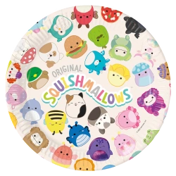 Papierteller „Squishmallows“, 23 cm, 8 Stück