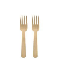 Bambusgabeln 14 cm PURE, 50 Stück