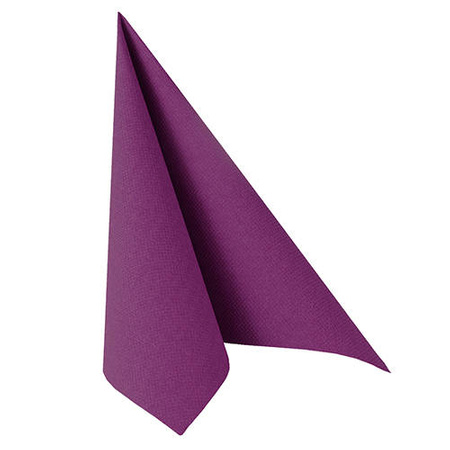 Servietten „Royal Collection“, violett, 1/4, 3-lagig, 40 x 40 cm, 50 Stück