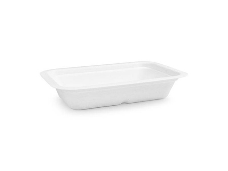 Behälter aus Zuckerrohr, 360 ml, 19 x 13 x 3,5 cm, Serie „3“, 50 Stück
